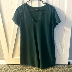 Lulus hunter green shift dress